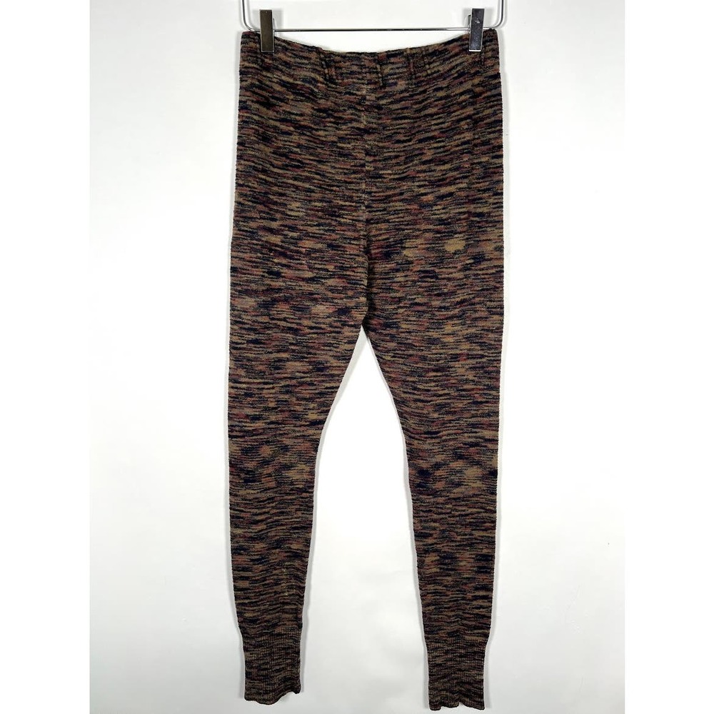 Free People Seamless Legging M Heathered Brown Textured Elastic Waist Pants - Picture 2 of 9